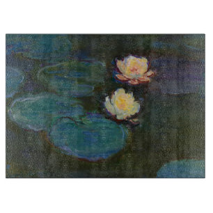 Planche À Découper Claude Monet Nymphéas Art Impressionniste à l'Huil