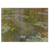 Planches à Découper En Verre Nymphéas Claude Monet - 2x30x52 Cm - Verre Trempé, Multicolore