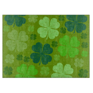Planche À Découper Clovers verts, Lucky Clovers, Saint Patrick's Day