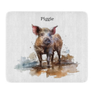Planche À Découper Cochonnet joueur, personnalisé