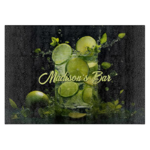 Planche À Découper Cocktail Mojito Texte Personnalisé