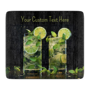 Planche À Découper Cocktails Mojito Texte Personnalisé