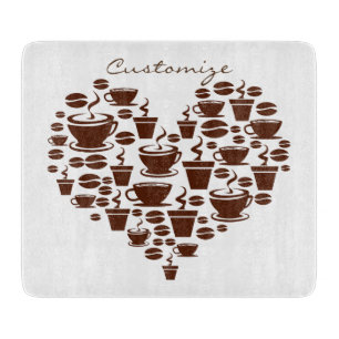 Planche À Découper Coeur d'amour du café Thunder_Cove