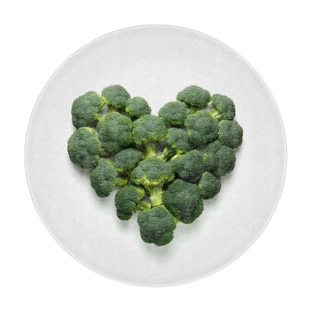 Planche À Découper Coeur de Brocoli (Devant)