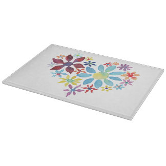 Planche À Découper Coeur des fleurs