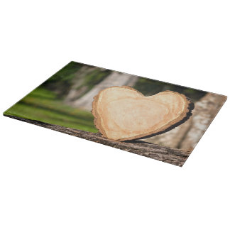 Planche À Découper coeur en bois