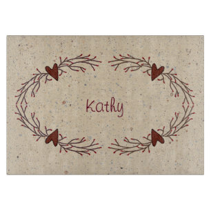 Planche À Découper Coeurs De Pays Et Planche De Verres De Berry