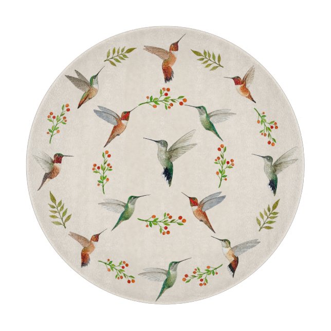 Planche À Découper Colibri  (Devant)