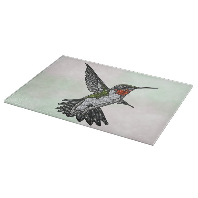 Planche À Découper Colibri à gorge rubis (Coin)