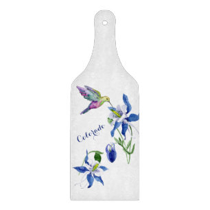 Planche À Découper Colibri du Jardin Blue Columbine