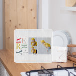 Planche À Découper Collage Photo And Colorful Merry | Happy Holiday<br><div class="desc">Collage Photo And Colorful Merry | Happy Holiday</div>