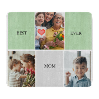 Planche À Découper Collage Photo Floral Vintage pour la Fête des Mère