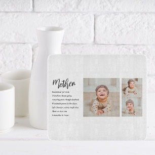 Planche À Découper Collage Photo & Meilleure Mère Citation Beau Cadea