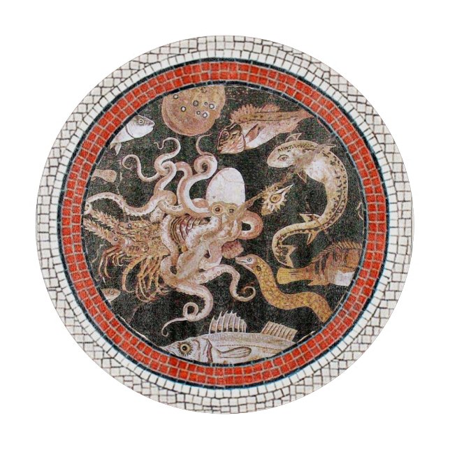 PLANCHE À DÉCOUPER COLLECTE POMPEII / OCÉAN - SCÈNE DE VIE MARINE (Devant)