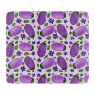 Planche À Découper Collection Blush & Bloom Aubergine – Lilas Doux