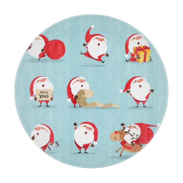 Planche À Découper Collection du Père Noël. (Devant)