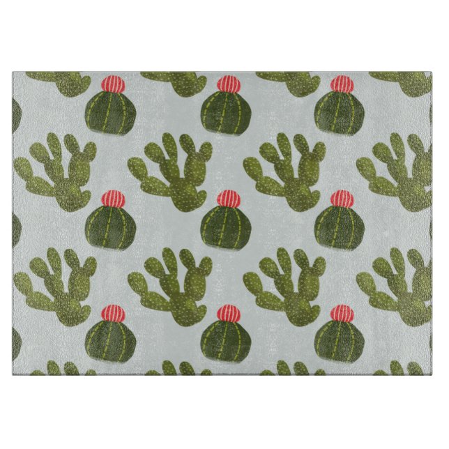 Planche À Découper Collection Llamarama | Motif Cactus mignon (Devant)