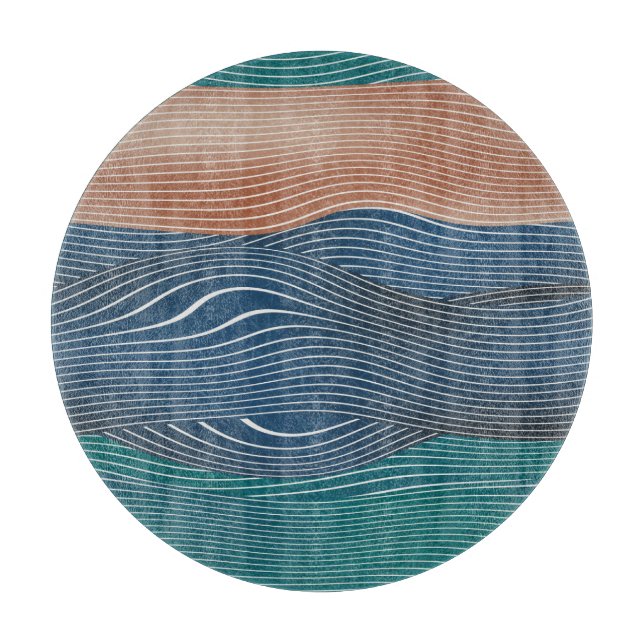 Planche À Découper Collines naturelles : motif sans soudure. (Devant)