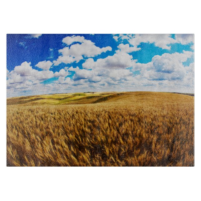 Planche À Découper Collines ondoyantes de blé mûr (Devant)