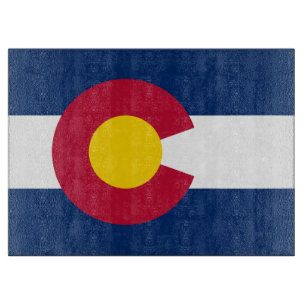 Planche À Découper Colorado : le drapeau du centième État des États-U