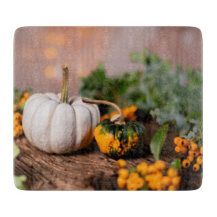 Planche À Découper Coloré Bounty automne Citrouille blanc