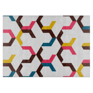 Planche À Découper Colorée, moderne, cool tendance chevron flèche for