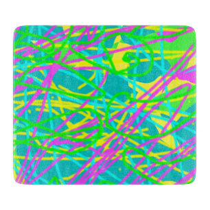 Planche À Découper Coloriez mes rêves motif gribouillage expressif ar