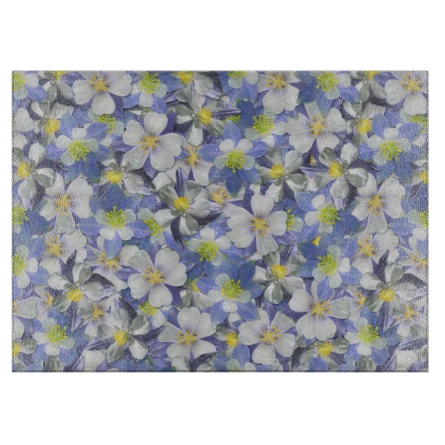 Planche À Découper Columbines Motif sans couture (Devant)