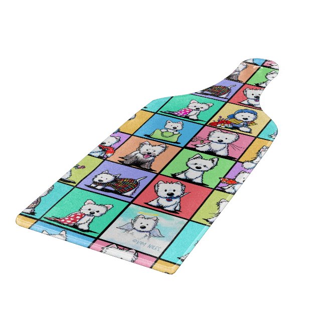 Planche à découper commémorative KiniArt Westie (Coin)