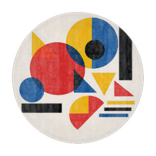 Planche À Découper Composition Abstraite Géométrique Bauhaus