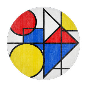 Planche À Découper Composition de couleurs primaires de Mondrian