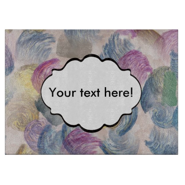 Planche À Découper Conception d'abrégé sur courses de brosse (Devant)