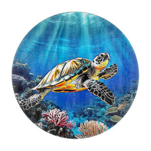Planche À Découper Conception de la lueur de la barrière de corail