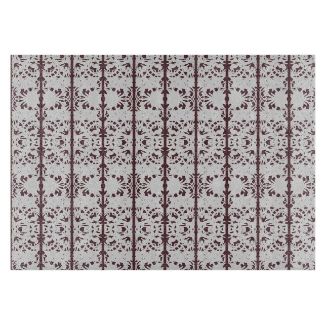Planche À Découper Conception de motif découpé dans des tons de marro (Devant)