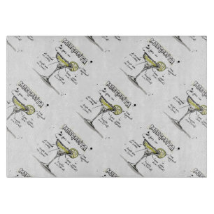 Planche À Découper Conception de recette de boissons de margarita