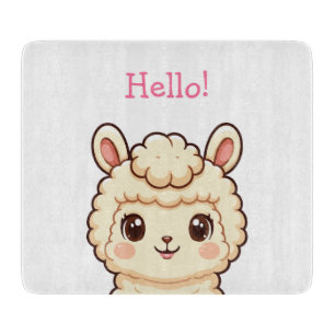 Planche À Découper Conception d'illustration de lama mignon