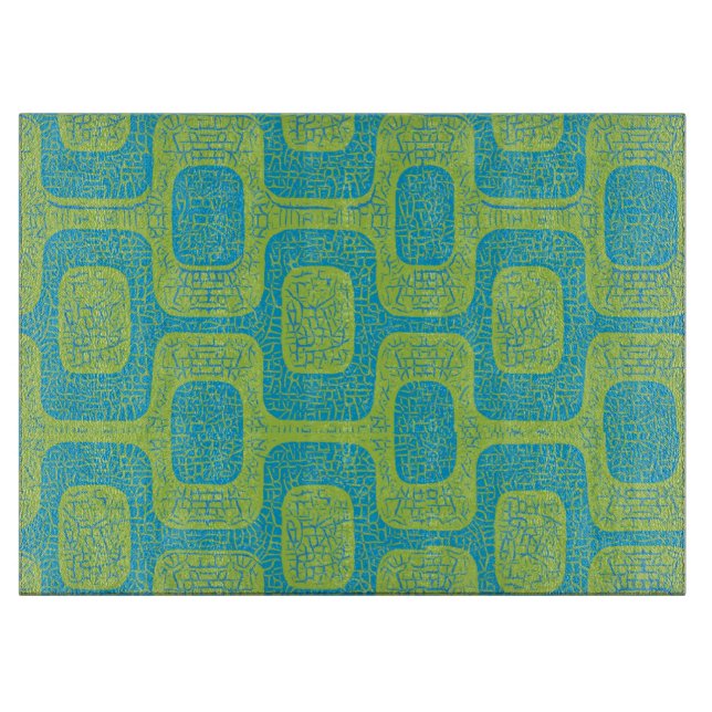 Planche À Découper Conception géométrique moderne du milieu du siècle (Devant)