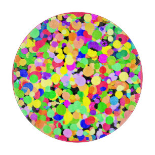 Planche À Découper Conception Motif de fusion colorée