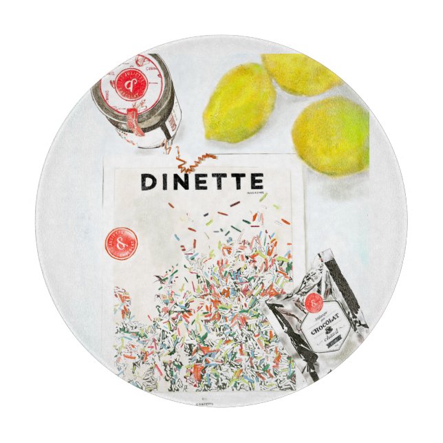 Planche À Découper Confetti Oven Mitt and Pot Holder Set (Devant)