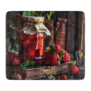 Planche À Découper Confiture de fraises maison