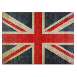 Planche À Découper Conseil BRITANNIQUE grunge de taille du verre
