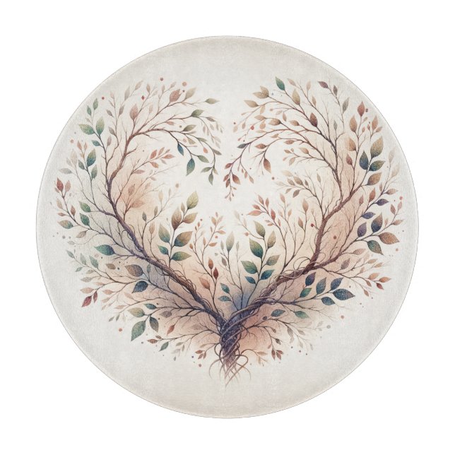 Planche À Découper Conseil de coupe cardiaque unique (Devant)