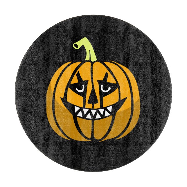 Planche À Découper Conseil de coupe Citrouille d'Halloween (Devant)