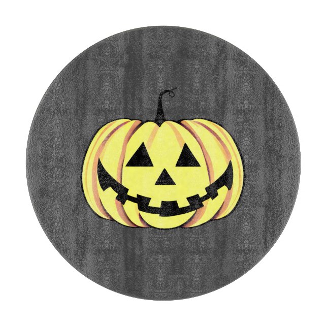 Planche À Découper Conseil de coupe Citrouille d'Halloween (Devant)