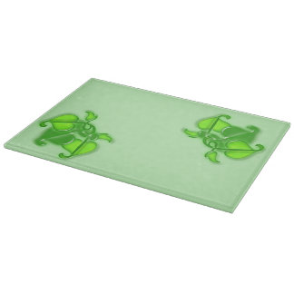 Planche À Découper Conseil de coupe - Clusters de Feuilles verts