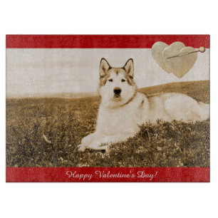 Planche À Découper Conseil de coupe de la Saint-Valentin de Malamute 