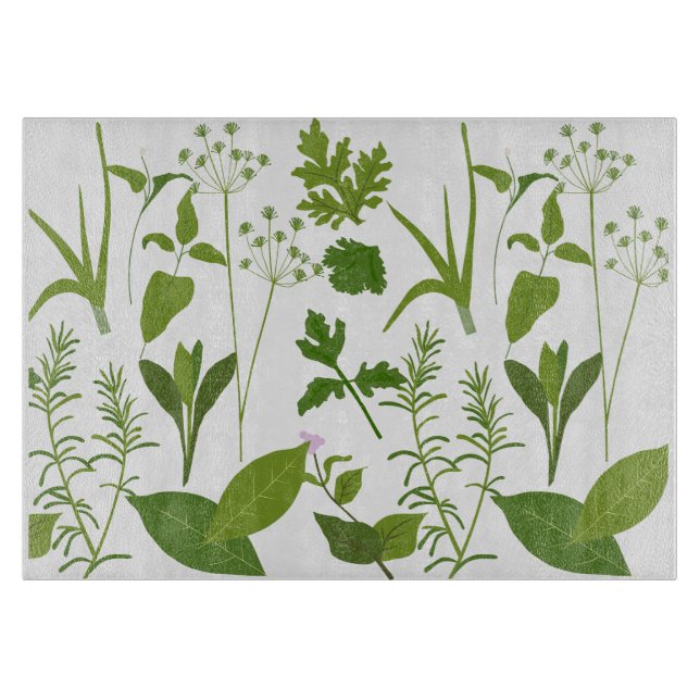 Planche À Découper Conseil de coupe des herbes (Devant)