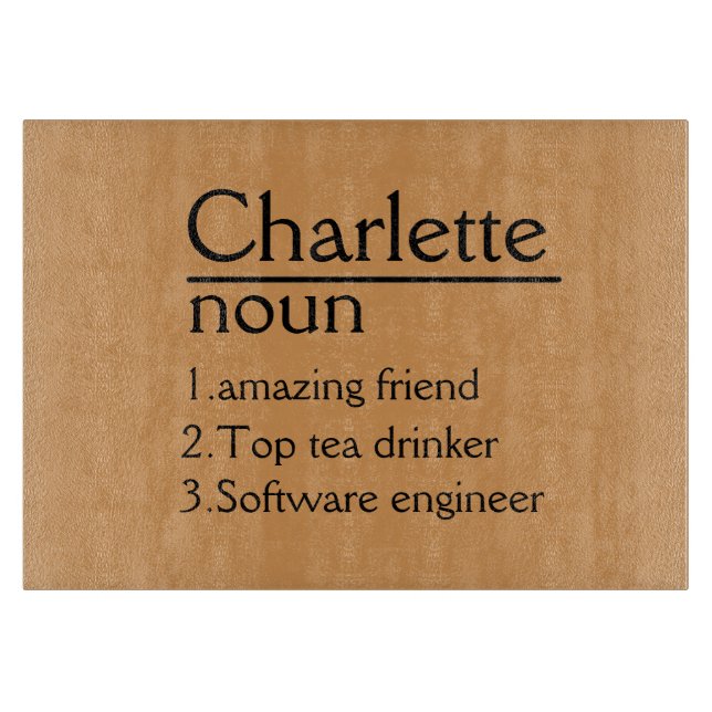 Planche À Découper Conseil de coupe personnalisé Mariage Charcuterie  (Devant)