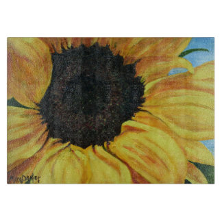 Planche À Découper conseil de taille du verre avec le tournesol
