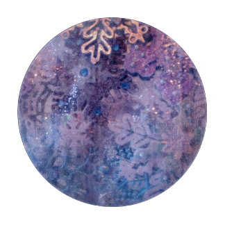 Planche À Découper Conseil de taille du verre de flocons de neige